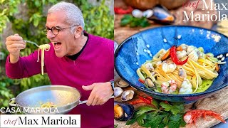 FETTUCCINE al RAGU di PESCE in BIANCO tutto il sapore del mare Ricetta Chef Max Mariola [upl. by Assiled]