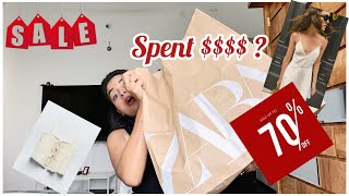 ZARA SALE HAUL 🛍️ BIGGEST SUMMER SALE ON ZARA UPTO 70 OFF Top Jeans amp Dresses  Brownie Vlog [upl. by Sabine]