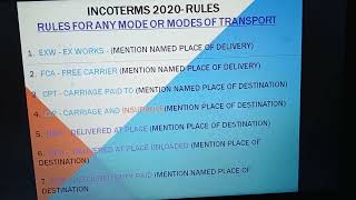 Practical Training6  Incoterms rules 2020 with examples [upl. by Champaigne]