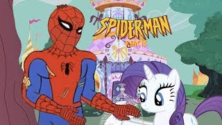 Spider man reacts to Spider man meets My little Pony [upl. by Aidole]