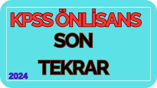 KPSS 2024 Önlisans Tarih Son Tekrar  Tüm Konular  Ali Gürbüz kpss kpss2024 [upl. by Nidnarb]