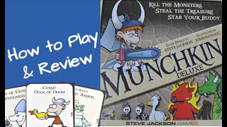 Munchkin Deluxe  How to Play and Review [upl. by Suissac13]