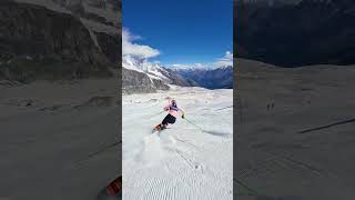 Petra Vlhova training in Saas Fee [upl. by Mikkanen]