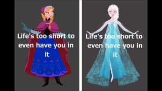 Lyrics quotLifes Too Shortquot Deleted Song from Disneys Frozen [upl. by Ybanrab]