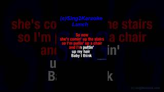 Billie Eilish Lunch karaoke Karaoke Version Lyrics [upl. by Naicad345]