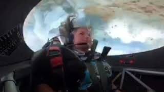 Female pilot vomits in a stunt plane Attention disgusting [upl. by Adlare]