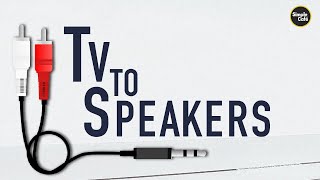 How to Connect Speaker to Tv using RCA [upl. by Teresita]