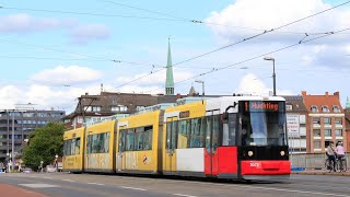 Mitfahrt im GT8N 3072 auf der Linie 1 [upl. by Noiz]