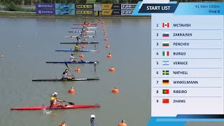 K1 Men 1000m  Final B  2024 ICF CanoeKayak Sprint World Cup [upl. by Susejedesoj]