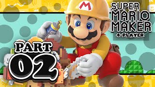 Super Mario Maker Part 02 4Player [upl. by Norse]