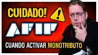 MONOTRIBUTO CUIDADO CON AFIP CUANTO DINERO PUEDO MANEJAR LIBREMENTE [upl. by Whiffen110]