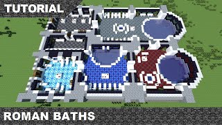 Minecraft Roman Baths Tutorial amp Download part 1 [upl. by Arodnap370]