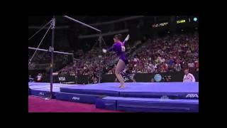 No Kips Uneven Bar Routine [upl. by Pals162]