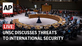 LIVE UN Security Council meets to discuss threats to international security [upl. by Varipapa262]