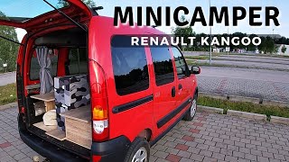 Mini Camper Room Tour  Renault Kangoo gekauft und Ausgebaut [upl. by Arquit475]