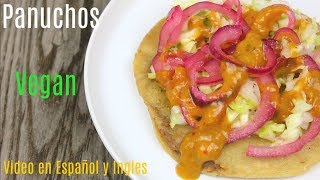 Vegan Panuchos  Receta de Panuchos veganos [upl. by Elyk674]