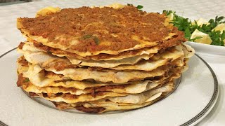 Tavada Lahmacun Nasıl Yapılır  Ev Yapımı Lahmacun Tarifi [upl. by Zephaniah]