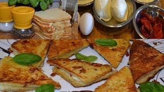 Panini Sandwich Recipes Mozzarella en Carozza Italian Food [upl. by Malvino261]