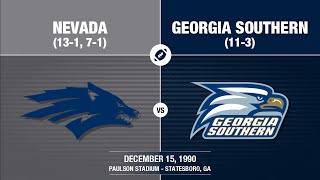 1990 IAA National Championship  Nevada vs Georgia Southern [upl. by Anaek922]