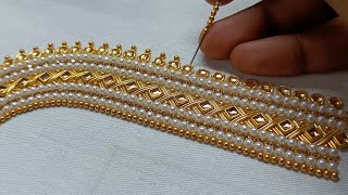 Blouse designs for beginners  Blouse designs  aariembroidery20 aariwork [upl. by Kiker]