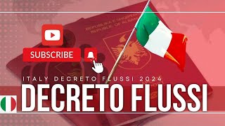 Italy Decreto Flussi Programme 2024  decretoflussi [upl. by Russia]