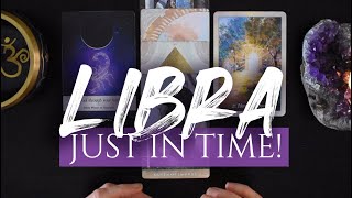 LIBRA TAROT READING  quotA FATED MESSENGER IS ON THE WAYquot JUST IN TIME [upl. by Anielram]