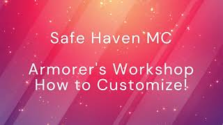 Safe Haven  How to Customize Armorers Workshop Outfits [upl. by Sonni559]