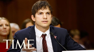 Ashton Kutcher Gives A Passionate Speech Against Human Trafficking  TIME [upl. by Innep]