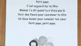 Chanson fête des pères  Petit papa [upl. by Araik]