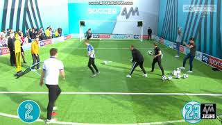 Hartlepool United fans do Soccer AM volley challenge [upl. by Eural]