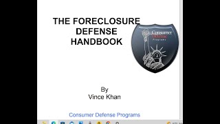 quotFORECLOSURE DEFENSE HANDBOOKquot 1  How to Beat Them in Court  EXPLAINED [upl. by Adnylg182]