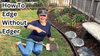 How to Edge a Lawn WITHOUT using a trimmer [upl. by Olrac816]