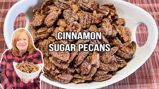 Holiday CINNAMON SUGAR PECANS or Other Favorite Nut [upl. by Hamlen]