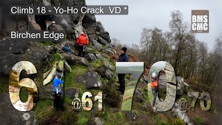 Climb 18  Day 3  YoHo Crack  Birchen Edge  Peak District [upl. by Jedidiah]