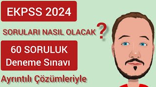 EKPSS Soruları Nasıl Geliyor  60 SORULUK DENEME SINAVI [upl. by Trix]