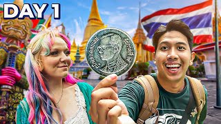 Surviving 3 Days Using Only 1 PESO THAILAND EDITION  DAY 1 [upl. by Nager]