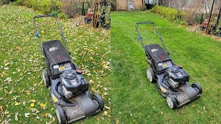 Easy Way To Rake Leaves In The Fall  Craftsman Lawn Mower [upl. by Lisbeth]