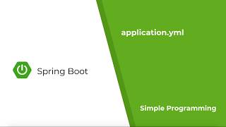 Spring Boot  applicationyml  Simple Programming [upl. by Akiret]