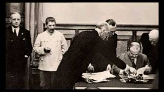 Signing the MolotovRibbentrop Pact [upl. by Fidole]