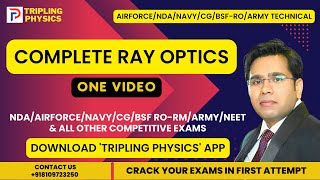 Complete Ray Optics in one Shot  PHYSICS का DARR अब खत्म  By Shailendra sir  AFXNDANavyCG [upl. by Nylessej]