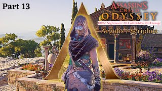 Assassins Creed OdysseyPart 13 Argolis  Seriphos Nightmare No Damage No Commentary [upl. by Randall118]