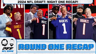 2024 NFL Draft Night One Recap  PFF NFL Show [upl. by Yeoz]