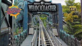 September 2024 Velocicoaster Front Seat On Ride 4K POV Islands of Adventure Universal Orlando [upl. by Attenwad]