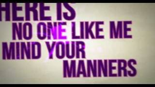 Chiddy Bang  Mind Your Manners LYRIC VIDEO [upl. by Beattie]