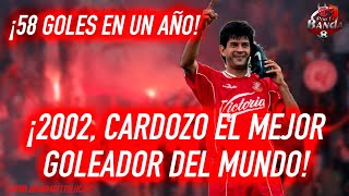 ¡58 goles de Cardozo el mejor goleador del mundo en el año 2002 [upl. by Asecnarf861]