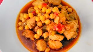 POLLO CON GARBANZOS SOJA Y VERDURITAS  RECETA FACIL [upl. by Gregrory105]