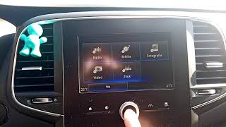 Renault Talisman Megane  RLink 2  Android auto Engine Sound Video in motion ENABLED  2 [upl. by Durwin]