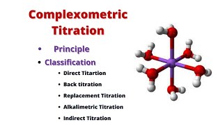 COMPLEXOMETRIC TITRATIONSTITRATIONSPHARMACEUTICAL ANALYSISB PHARM [upl. by Bilski327]