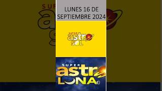 MIX Chance SUPER ASTRO SOL  ASTRO LUNA PROBABILIDADES HOYquot LUNES 16 de septiembre de 2024 [upl. by Gimble]