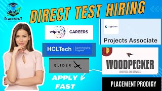 Direct Test Hiring  OFF Campus Drive  Cognizant Wipro HCL Tech  2025 2024 2023 Batch  Jobs [upl. by Felisha726]